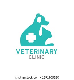 Veterinary Logo Isolated On White Background Stock Vector (Royalty Free ...