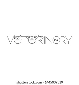 Veterinary Logo. Pet care logo template.