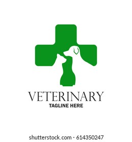 veterinary logo with text space for your slogan / tagline, vector illustration