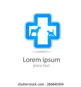Veterinary medicine - logo design template for veterinary clinics.