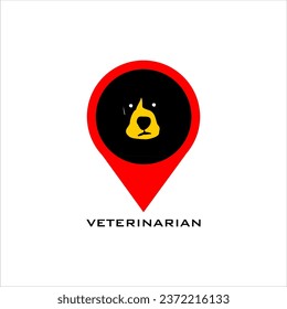 Veterinary and pet shop logo vector design