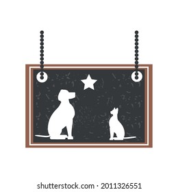 veterinary pets board isolated icon