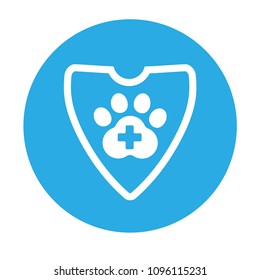 veterinary Shield, dog track,dog icon, vector illustration of Eps10