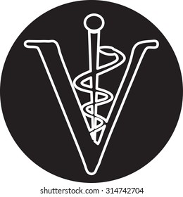 Veterinary sign cat and dog symbol