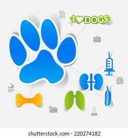 Veterinary sticker infographic
