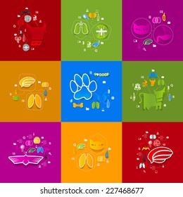 Veterinary sticker infographic