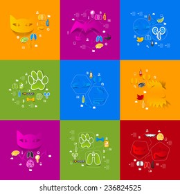 Veterinary sticker infographic