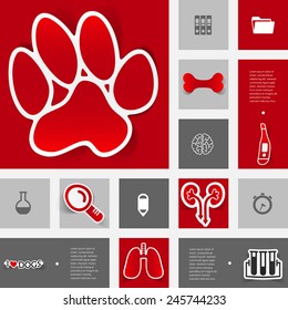 veterinary sticker infographic
