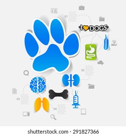 Veterinary sticker infographic