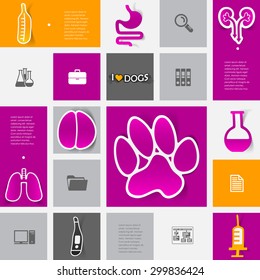 veterinary sticker infographic