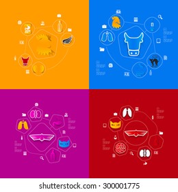 veterinary sticker infographic