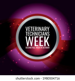 Veterinary Technicians Week  . Geometric design suitable for greeting card poster and banner