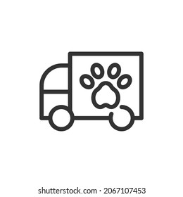 Veterinary thin line icon. Symbol in trendy outline style. Premium design for web and apps. Perfect for UI. 