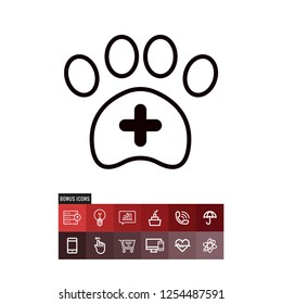 Veterinary vector icon
