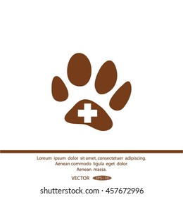 Veterinary vector icon