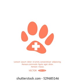 Veterinary vector icon