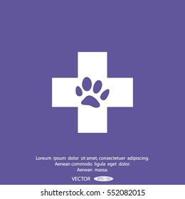 Veterinary vector icon