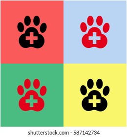 Veterinary vector  icon.