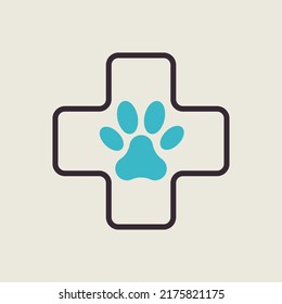 Veterinary vector isolated icon. Pet animal sign. Graph symbol for pet and veterinary web site and apps design, logo, app, UI