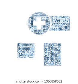 veterinary word cloud. tag cloud about veterinary.