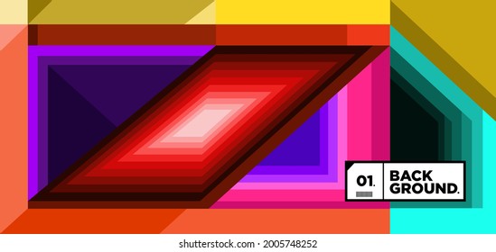 Vetor Colorful geometric ethnic pattern background