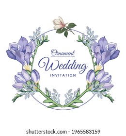 vetor design wedding invitation ornament