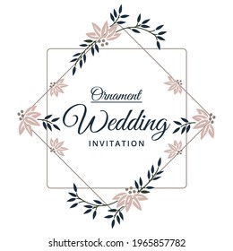 vetor design wedding invitation ornament