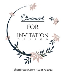 vetor design wedding invitation ornament