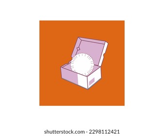 vetor gift box with ribbon