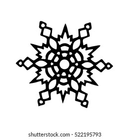 Vetor graphic snowflake