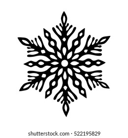 Vetor graphic snowflake