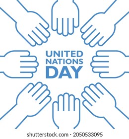 Vetor Illustration for United Nations Day