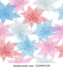 Vetor seamless floral colorful pattern on a white background  Seamless vector texture. For fashion prints. 