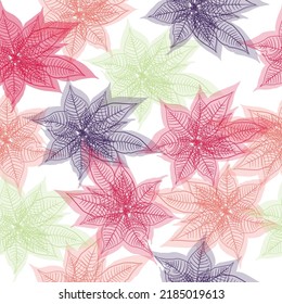 Vetor seamless floral colorful pattern on a white background  Seamless vector texture. For fashion prints. 