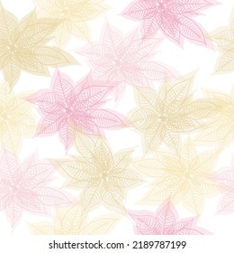 Vetor seamless floral colorful pattern on a white background Seamless pattern with spring flowers magnolia white and leaves, floral pattern for wallpaper background