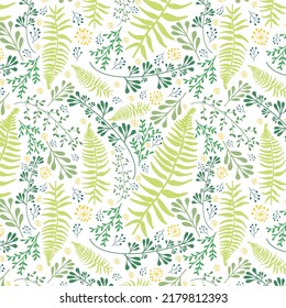 Vetor seamless floral leaf colorful pattern ideal for textile, print, fabric and design