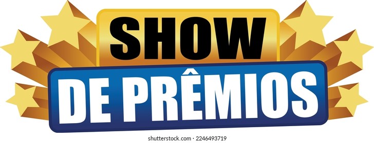 Vetor show de prêmios promoção brasil