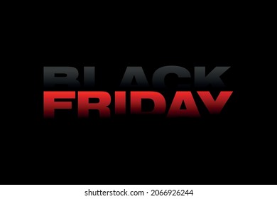 Vetorial Black Friday sale banner lettering with black background