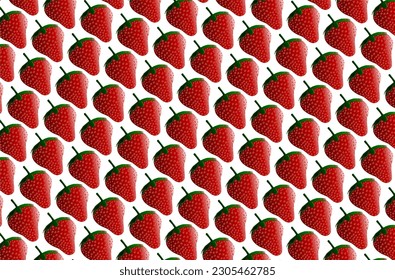 Vetorial Strawberries pattern, red, background, fruit, diagonal, to use in prints, folders, websites