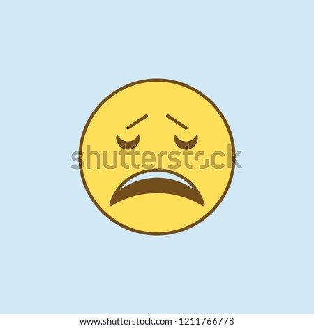 vexation 2 colored line icon. Simple yellow and brown element illustration. vexation concept outline symbol design from emoji set
