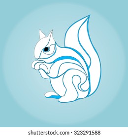 vexel art squirrel sign