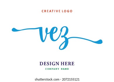 VEZ lettering logo is simple, easy to understand and authoritative