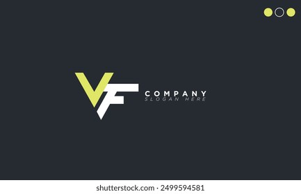  VF Alphabet letters Initials Monogram logo FV, V and F