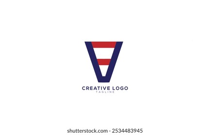 VF FV Abstract initial monogram letter alphabet logo design
