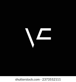 VF or FV ‍letter design. Abstract outstanding professional business awesome artistic branding company different colors illustration logo.