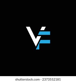 VF oder FV ‍ Buchstabendesign. Abstrakt herausragende professionelle Unternehmen fantastische künstlerische Branding-Unternehmen verschiedene Farben Illustration Logo.