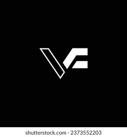 VF or FV ‍letter design. Abstract outstanding professional business awesome artistic branding company different colors illustration logo.