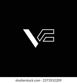 VF or FV ‍letter design. Abstract outstanding professional business awesome artistic branding company different colors illustration logo.