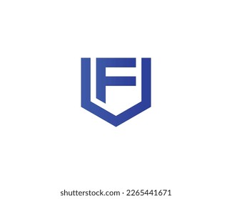 plantilla de vectores de diseño de logotipo FV