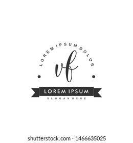 VF Initial beauty monogram logo vector